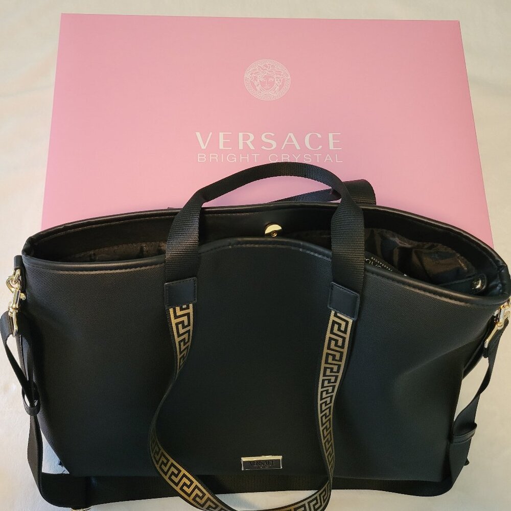 [Versace Fragrances] Large Travel Tote Bag with Laptop Sleeve